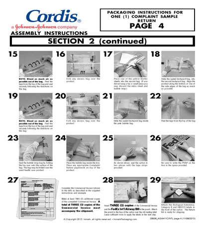 Cordis Retrieval Kit Used for Medical Devices - Ambient w/o Korrvu